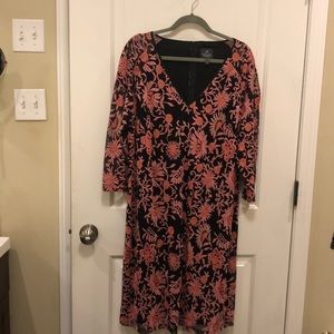 Adrianna Papell embroidered sheath dress